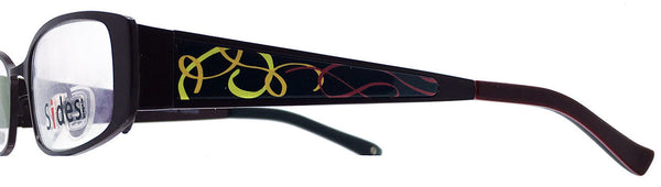 Ribbons (Black & Red) - Sides Eyewear Changeable Temples