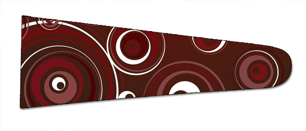 Circles Bordeaux/White) - Upscale Eyes