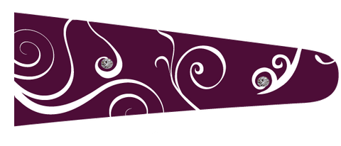 Curls (Bordeaux/White) - Upscale Eyes