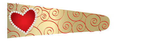 Hearts (Gold/Red) - Upscale Eyes