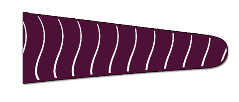 Waves (Bordeaux/White) - Upscale Eyes